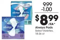 Kroger Always Pads offer
