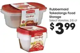 Kroger Rubbermaid takealongs food storage offer