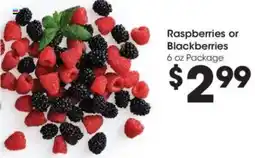 Kroger Raspberries or blackberries offer