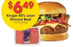 Kroger Kroger 85% Lean Ground Beef offer