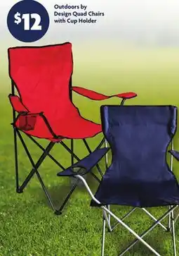 Family Dollar Outdoors by Design Quad Chairs with Cup Holder offer