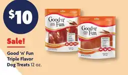 Family Dollar Good'n'Fun Triple Flavor Dog Treats offer