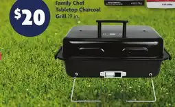 Family Dollar Family Chef Tabletop Charcoal Grill offer