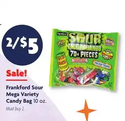 Family Dollar Frankford Sour Mega Variety Candy Bag offer