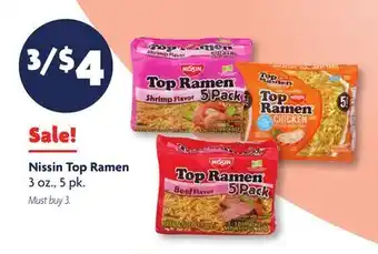 Family Dollar Nissin Top Ramen offer