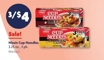Family Dollar Nissin Cup Noodles offer