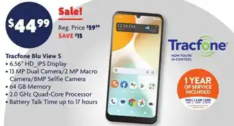 Family Dollar Tracfone Blu View 5 offer