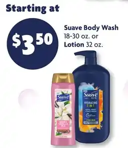 Family Dollar Suave Body Wash 18‑30 oz. or Lotion 32 oz offer
