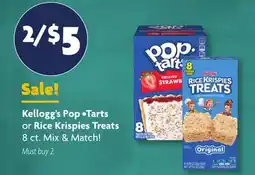 Family Dollar Kellogg's Pop • Tarts or Rice Krispies Treats offer