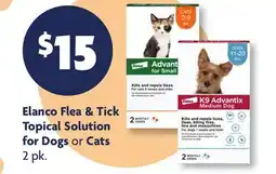 Family Dollar Elanco Flea & Tick Topical Solution for Dogs or Cats offer