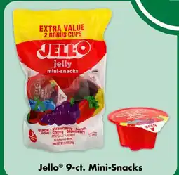 Dollar Tree Jello 9-ct. Mini-Snacks offer