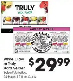 Kroger White Claw or Truly Hard Seltzer offer