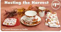 Dollar Tree Fall Leaves Dinnerware or Textiles offer