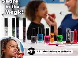 Dollar Tree L.A. Colors Makeup or Nail Polish offer