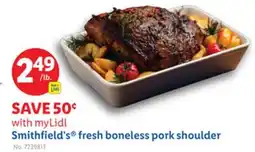 Lidl Smithfield's fresh boneless pork shoulder offer