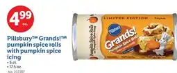 Lidl Pillsbury Grands! pumpkin spice rolls with pumpkin spice icing offer
