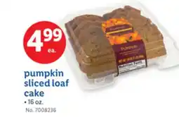 Lidl pumpkin sliced loaf cake offer
