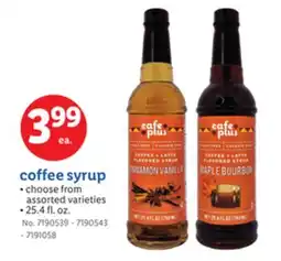 Lidl coffee syrup offer