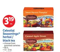 Lidl Celestial Seasonings herbal/black tea offer