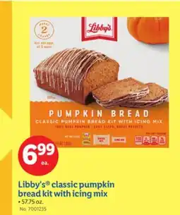 Lidl Libby's classic pumpkin bread kit with icing mix offer