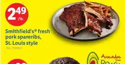 Lidl Smithfield's fresh pork spareribs, St. Louis style offer