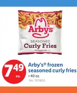 Lidl Arby's frozen seasoned curly fries offer
