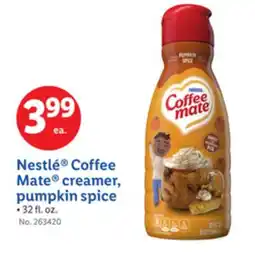 Lidl Nestlé Coffee Mate creamer, pumpkin spice offer