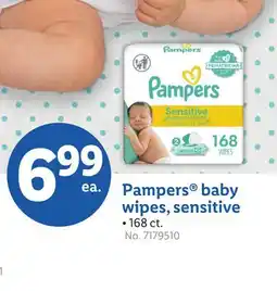 Lidl Pampers baby wipes, sensitive offer