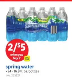 Lidl spring water offer
