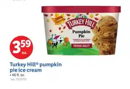 Lidl Turkey Hill pumpkin pie ice cream offer