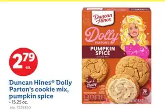 Lidl Duncan Hines Dolly Parton's cookie mix, pumpkin spice offer