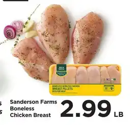 Food 4 Less Sanderson Farms Boneless Chicken Breast offer