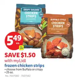 Lidl frozen chicken strips offer