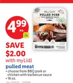 Lidl pulled meat offer