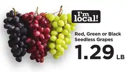 Food 4 Less Red, Green or Black Seedless Grapes offer