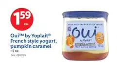 Lidl Oui by Yoplait French style yogurt, pumpkin caramel offer