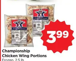 Food 4 Less Championship Chicken Wing Portions offer