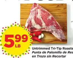 Food 4 Less Untrimmed Tri-Tip Roasts offer
