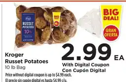 Food 4 Less Kroger Russet Potatoes offer