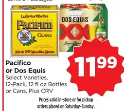 Food 4 Less Pacifico or Dos Equis offer
