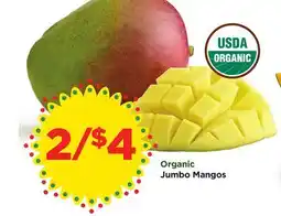 Food 4 Less Organic Jumbo Mangos offer