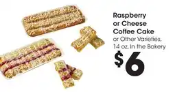 Ralphs Raspberry or Cheese Coffee Cake offer