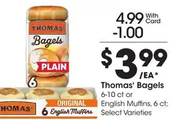 Ralphs Thomas' Bagels offer