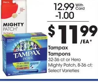 Ralphs Tampax Tampons offer