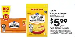 Ralphs 32 oz Kroger Cheese offer