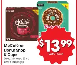 Ralphs McCafé or Donut Shop K-Cups offer
