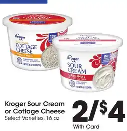 Ralphs Kroger Sour Cream or Cottage Cheese offer