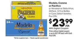 Ralphs Modelo, Corona or Pacifico offer