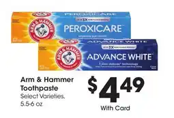 Ralphs Arm & Hammer Toothpaste offer