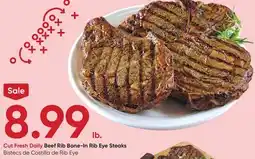 Stater Bros Beef Rib Bone-In Rib Eye Steaks offer